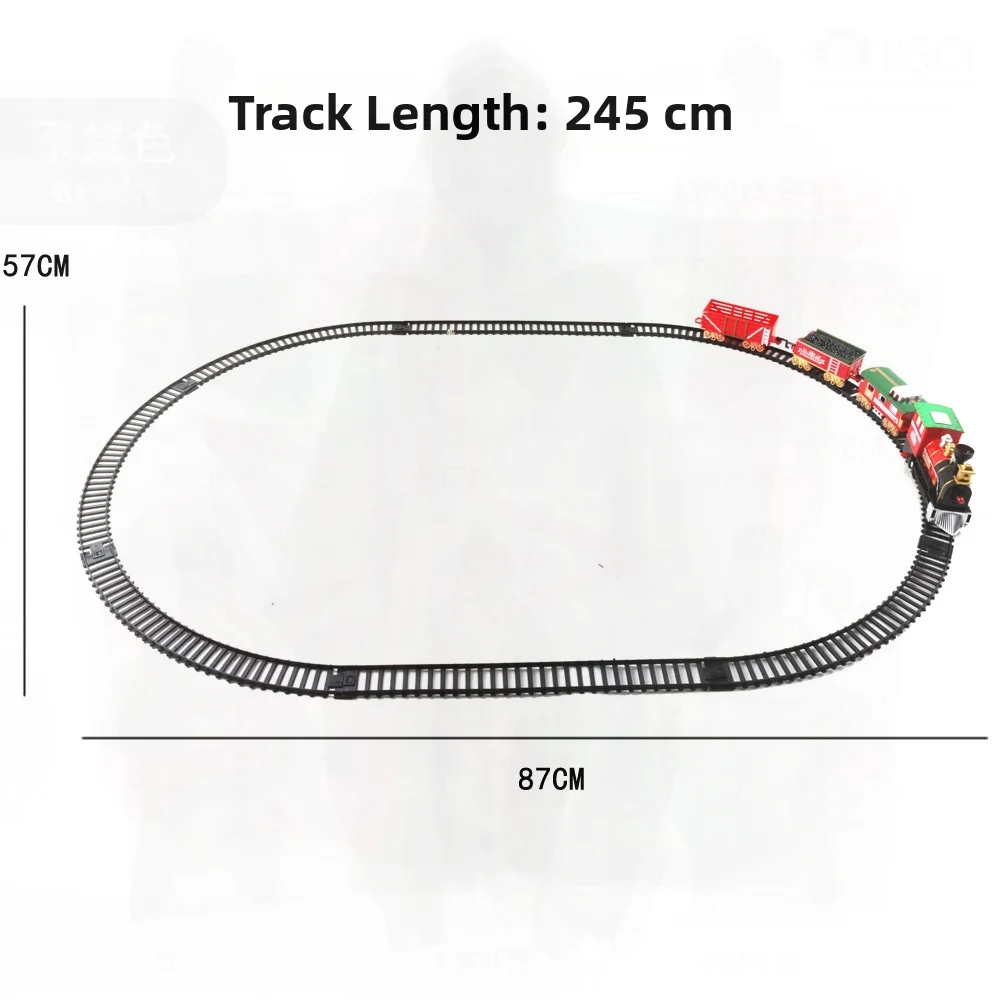 Electric Railway Car Toy for Kids Mini Simulation Train with Music & Light Features Hand-eye Coordination Development for