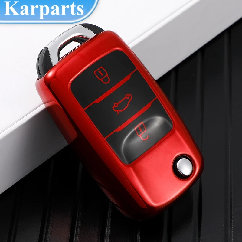 

TPU Car Flip Key Case Fob Cover for Changan CS75 Eado CS35 Raeton CS15 V3 V5 V7 Key Shell Shell Bag Protector Accessories