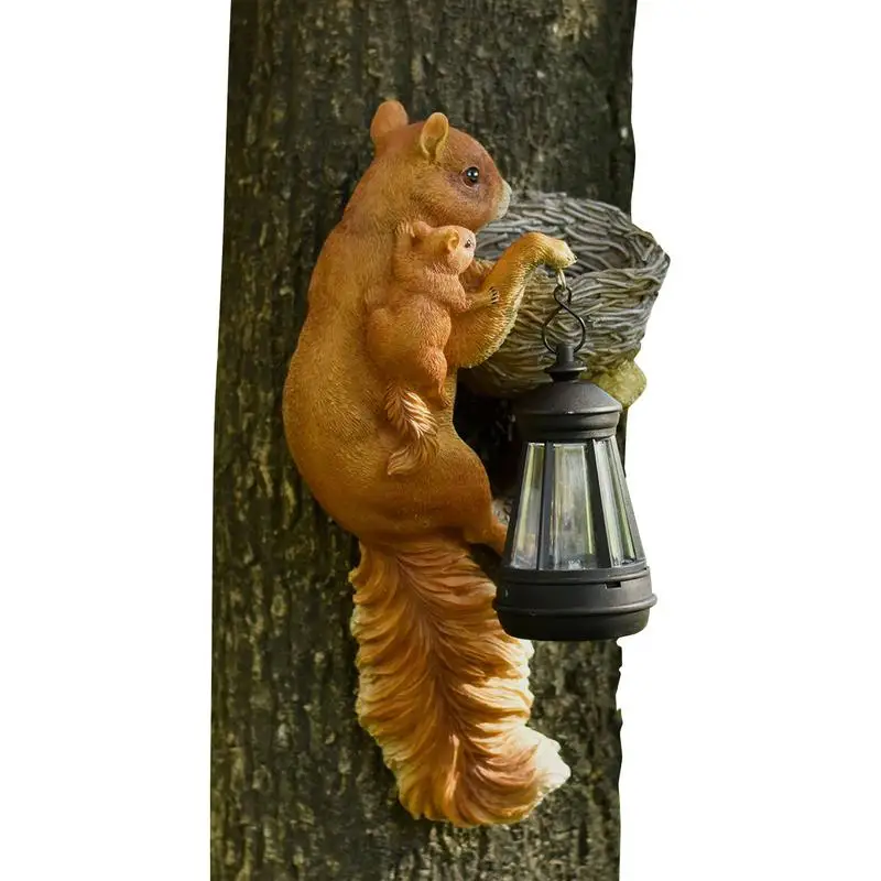 

Solar Light Statue Squirrel Squirrel Sculpture Solar Lights Ornaments Exquisite Animal Ornaments Home Decor Figurines For