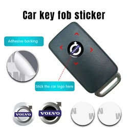 3/5/10Pcs Metal Car Key Emblem Sticker Accessories For Volvo XC90 S60 V40 XC60 S80 S40 V70 V50 S90 T6 V60 V90 XC40 XC70