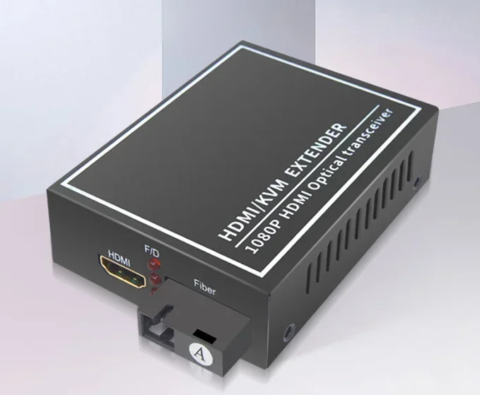 Mini portatile 1 paio di interfaccia FC/SC monomodale 1080P H D M I convertitore Audio Video