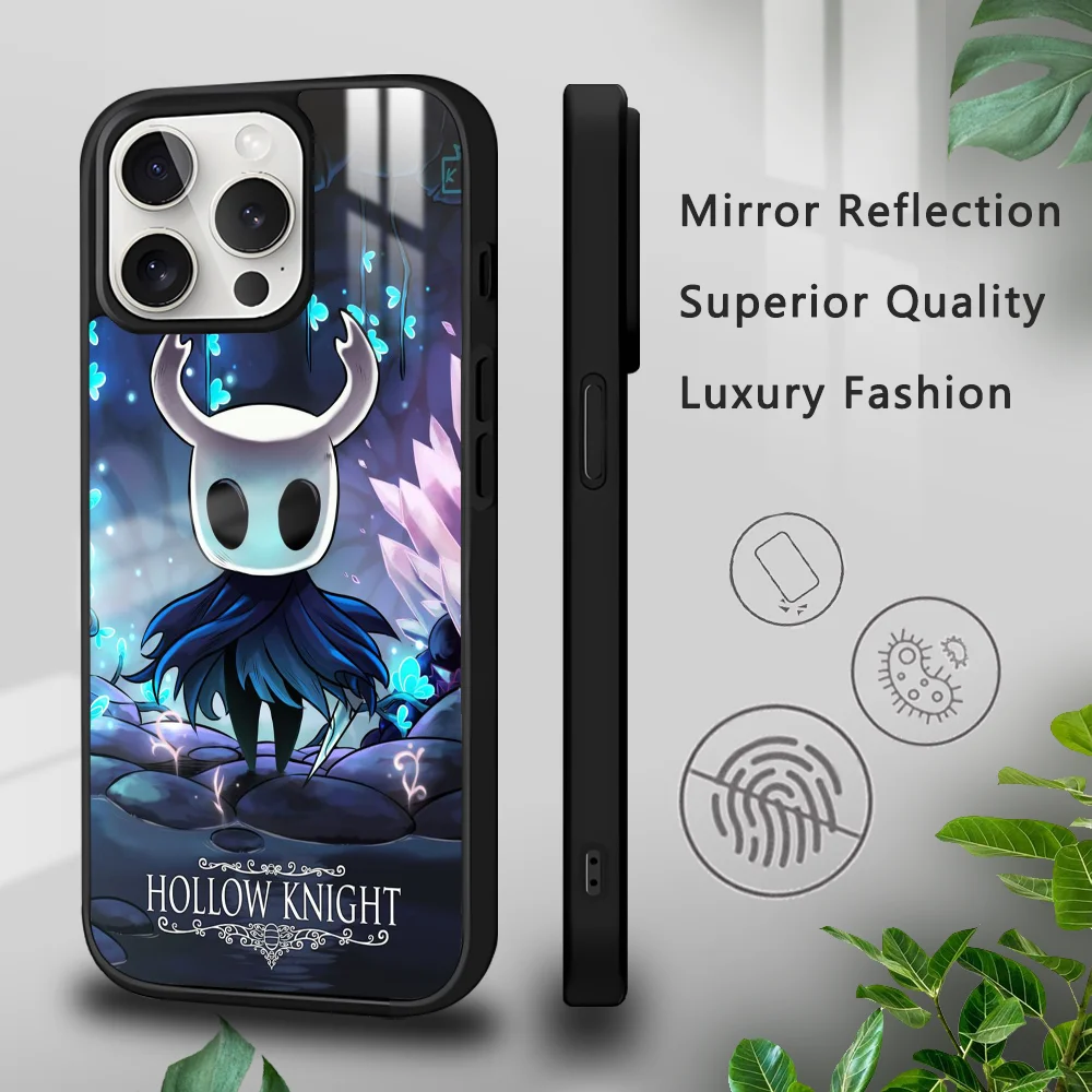 H-Hollow K-Knight Game Phone Case For IPhone 16 15 14 13 12 11 Pro Xs Max Mini Plus Celulares Hard Funda