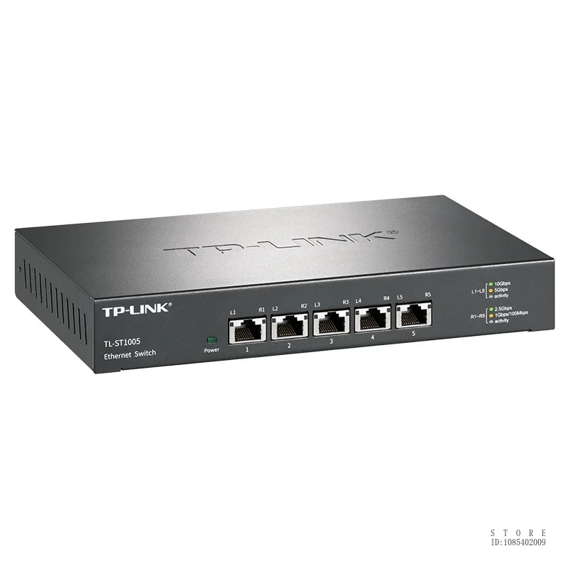 Imagem -03 - Tp-link-ethernet Desktop Switch Tl-st1005 Port 10g Multi-gig Descontrolado Velocidade Auto-negociação Plug And Play Metal Resistente