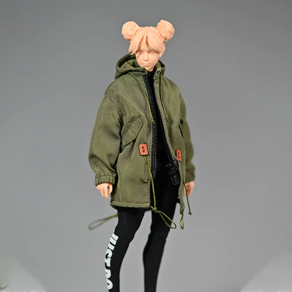 1/12 scale Doll costume trendy military version windbreaker jacket loose workwear clothing model Toy accessories