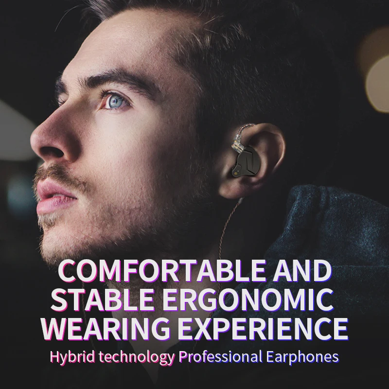 Kz-hybrid سماعات داخل الاذن zsn pro 1ba 1dd, داخل الاذن, hifi, sport, التحكم في الضوضاء, zexpro, edxpro, edxpro, dq6s, zvx zat #4