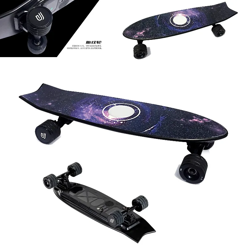 Airo H2E Dual Motor 350W Electric Fish Skateboard with Colorful LED Lights Direct Sales for Girls