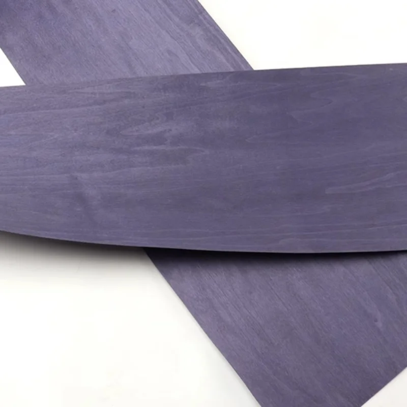 Dye blue-purple wood veneer Home Accessories sheet (without non-woven fabric)L:250cm*180*0.5MM