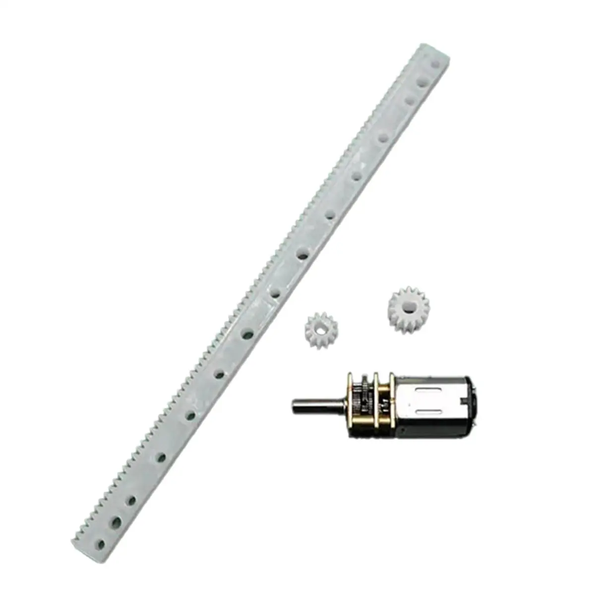 TCE N20 Geared Motor Micro, Motor 0.5 Modular Rack Guide 12-Tooth 15-Tooth 3MMD Hole Gear Set