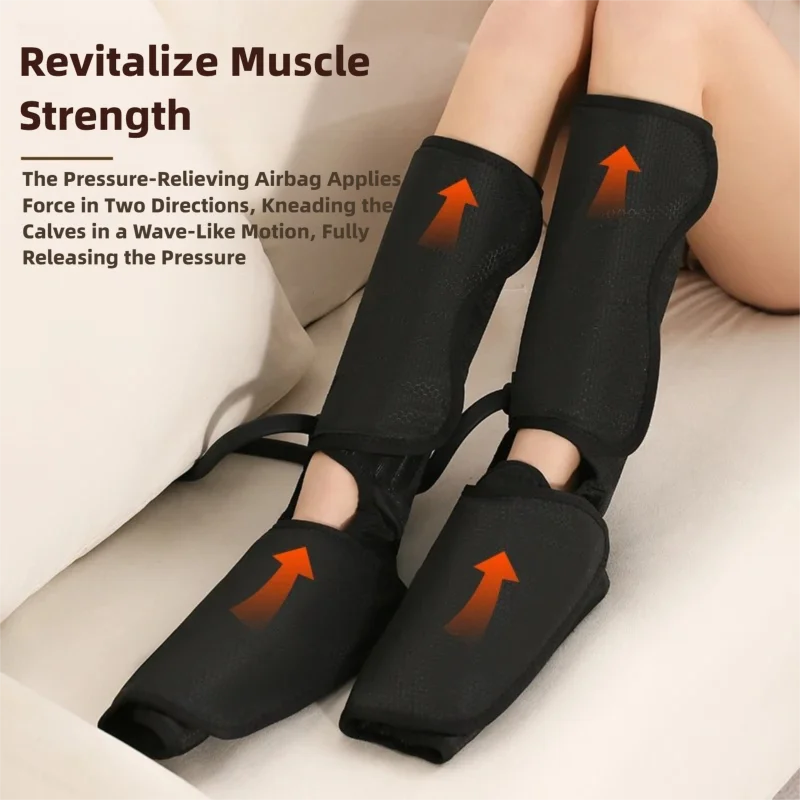 Jinkairui الكهربائية ضغط الهواء مدلك الساق ملفوفة بالكامل موجة الهواء العلاج العجل أداة التجميل مع أكياس الهواء #3