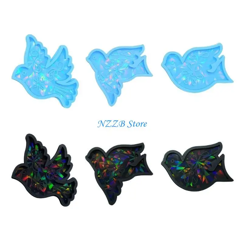 

T21F Keychain Silicone Mold Wall Mount-Art Mold Pigeon-Epoxy Resin Casting Mold for DIY Crafts Jewelry Making