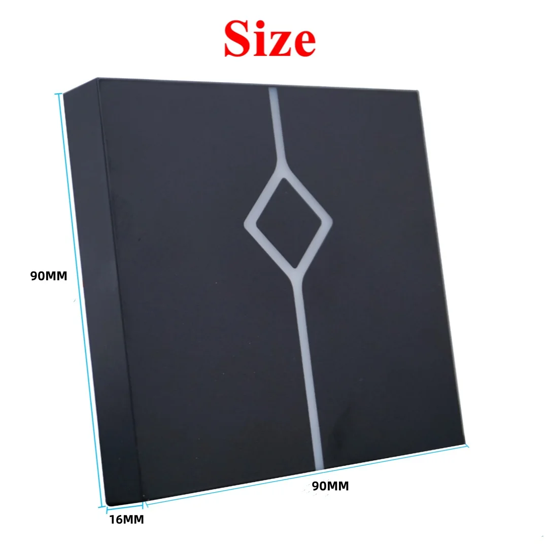 قارئ بطاقات التحكم في الوصول RFID بدون تلامس 13.56 ميجاهرتز، IP67 مقاوم للماء، Wiegand 26/34، تصميم على الطراز الصيني لوقت الحضور