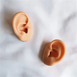 High Quality Simulation Silicone Human Ear Model Hearing Earphones Making Practice Piercing Ear Stud Jewlry Display Earring Tool