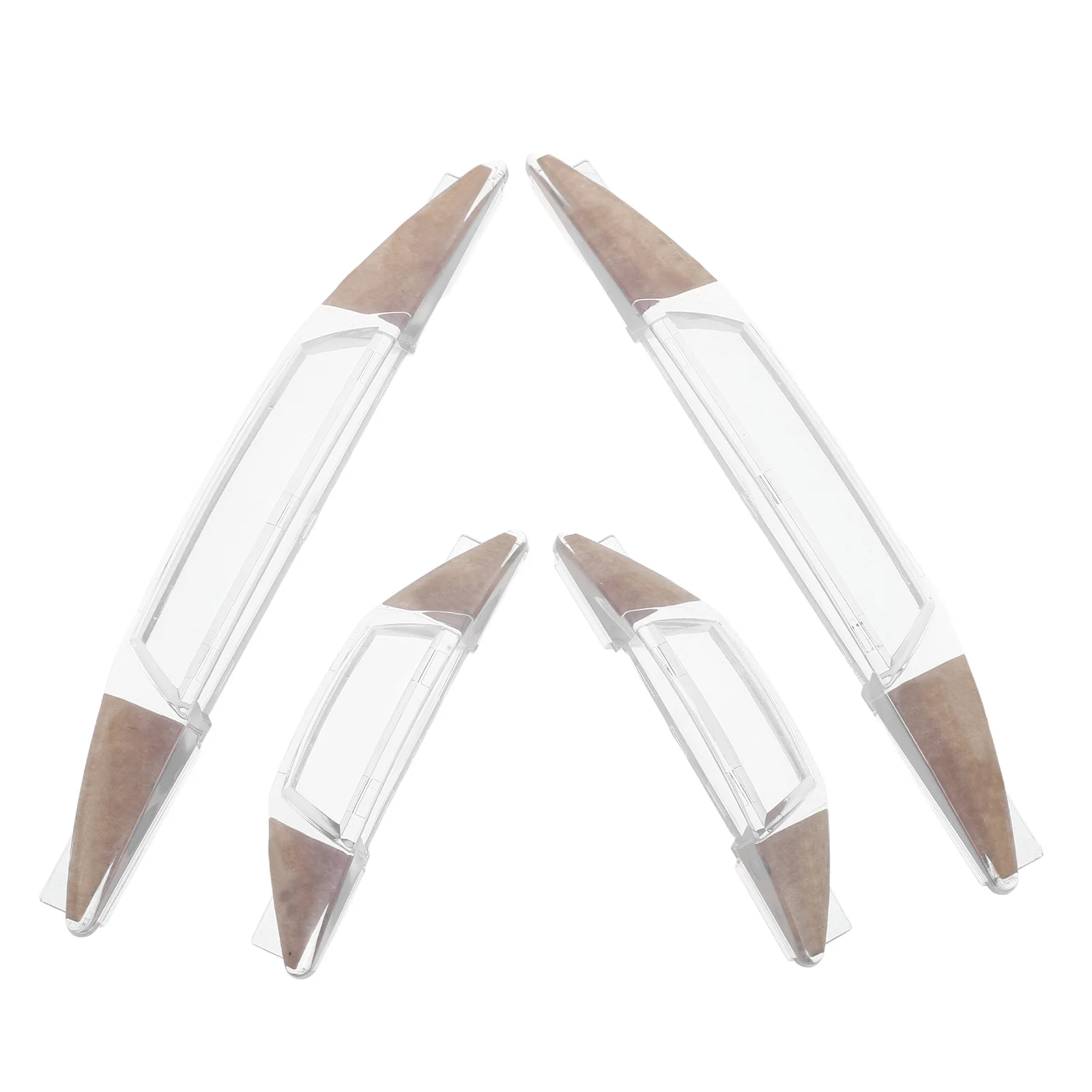 

4Pcs Transparent Door Anti-Collision Strip Car Edge Bumper Guard Self Adhesive Weather Resistant Protection for Parking Tight