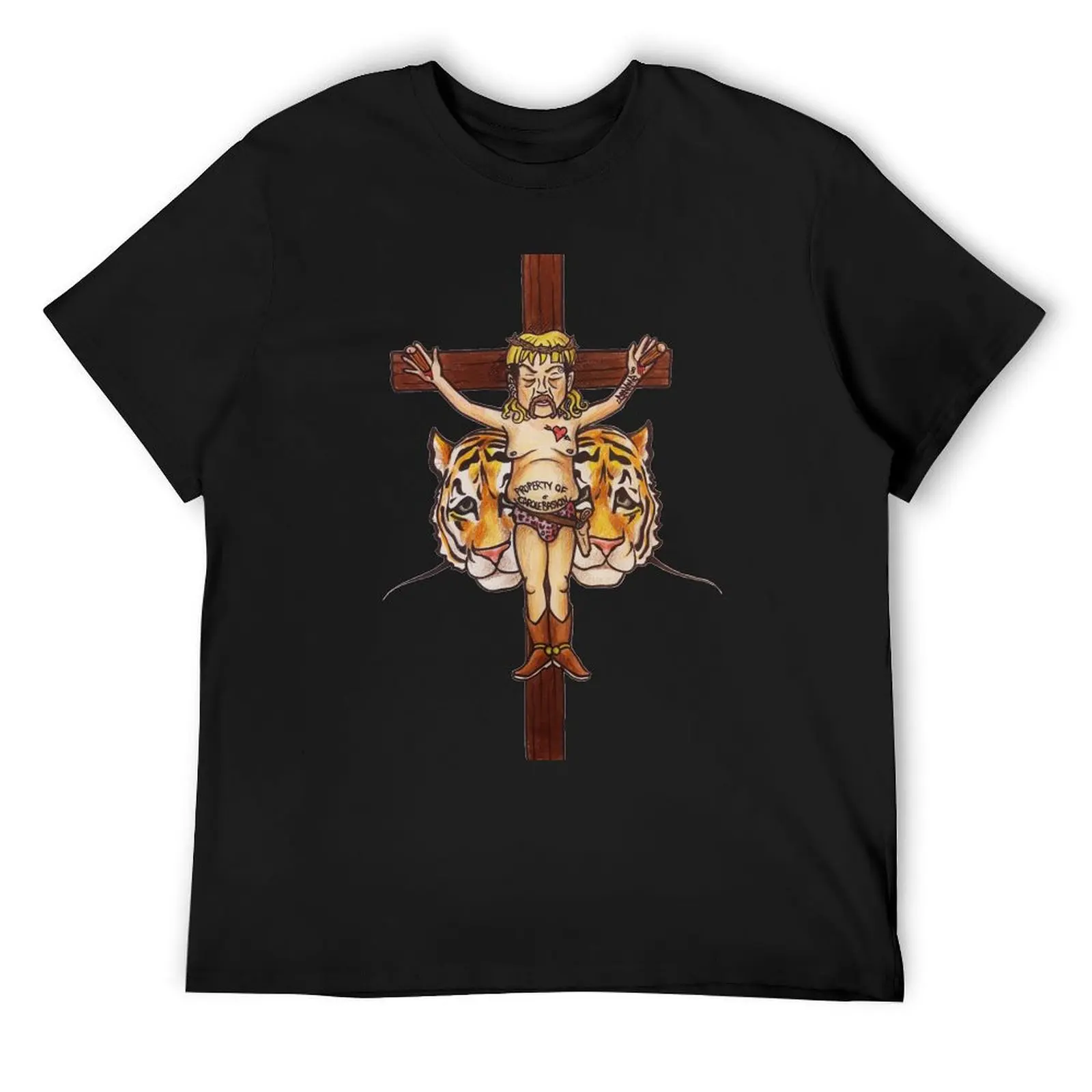

Tiger Jesus T-Shirt Anime t-shirt Louboutins oversizeds summer clothes anime shirts men
