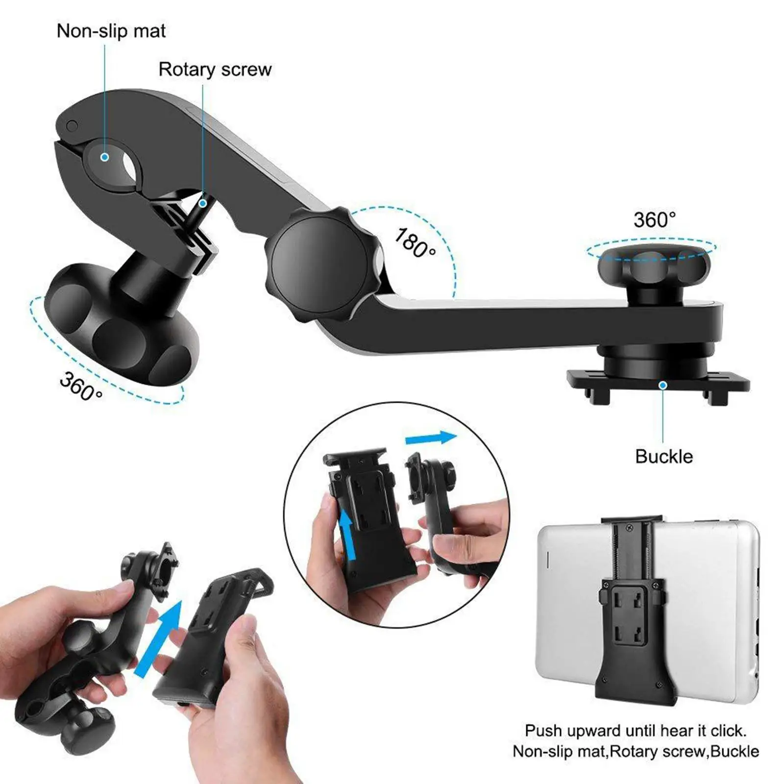 Portable Phone Holde SlimClip Standard Microphone ABS Phone Holder for Phone iPad Microphone Stand Music Studio Tablet iPad