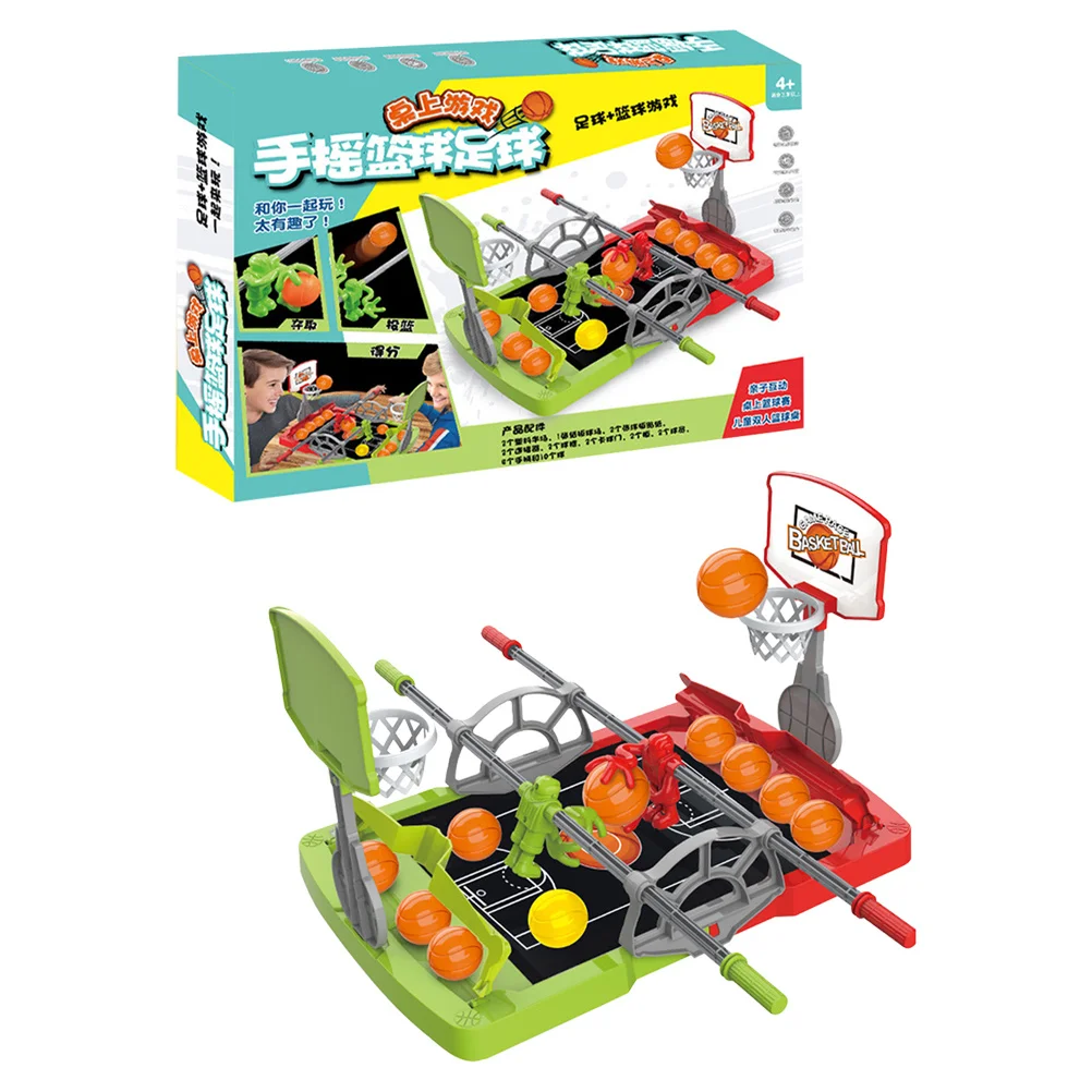مجموعة واحدة من لعبة كرة السلة المكتبية، مادة ABS عالية الجودة، لعبة تفاعلية للأطفال، لعبة لوحية تعليمية ممتعة بين الوالدين والطفل