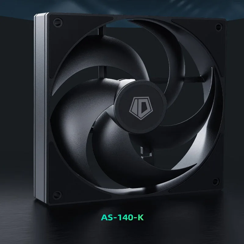 ID-COOLING AS-140 14CM 4PIN PWM PC Chassis Fan 5V 3PIN ARGB Baixo Ruído 1800RPM Ventilador Case de Computador Para Radiador/Refrigeração de Computador