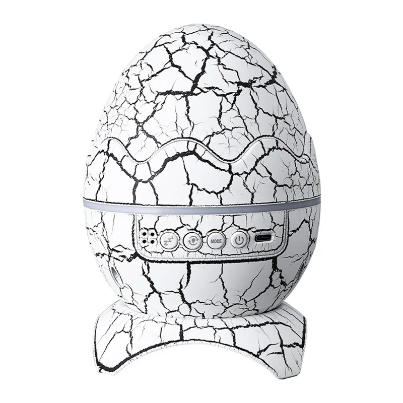 New Popular Cracked Dinosaur Egg Novelty Lamp Atmosphere Lamp Nebula Starry Sky Water Ripple Lamp Remote Control Audio Lighting