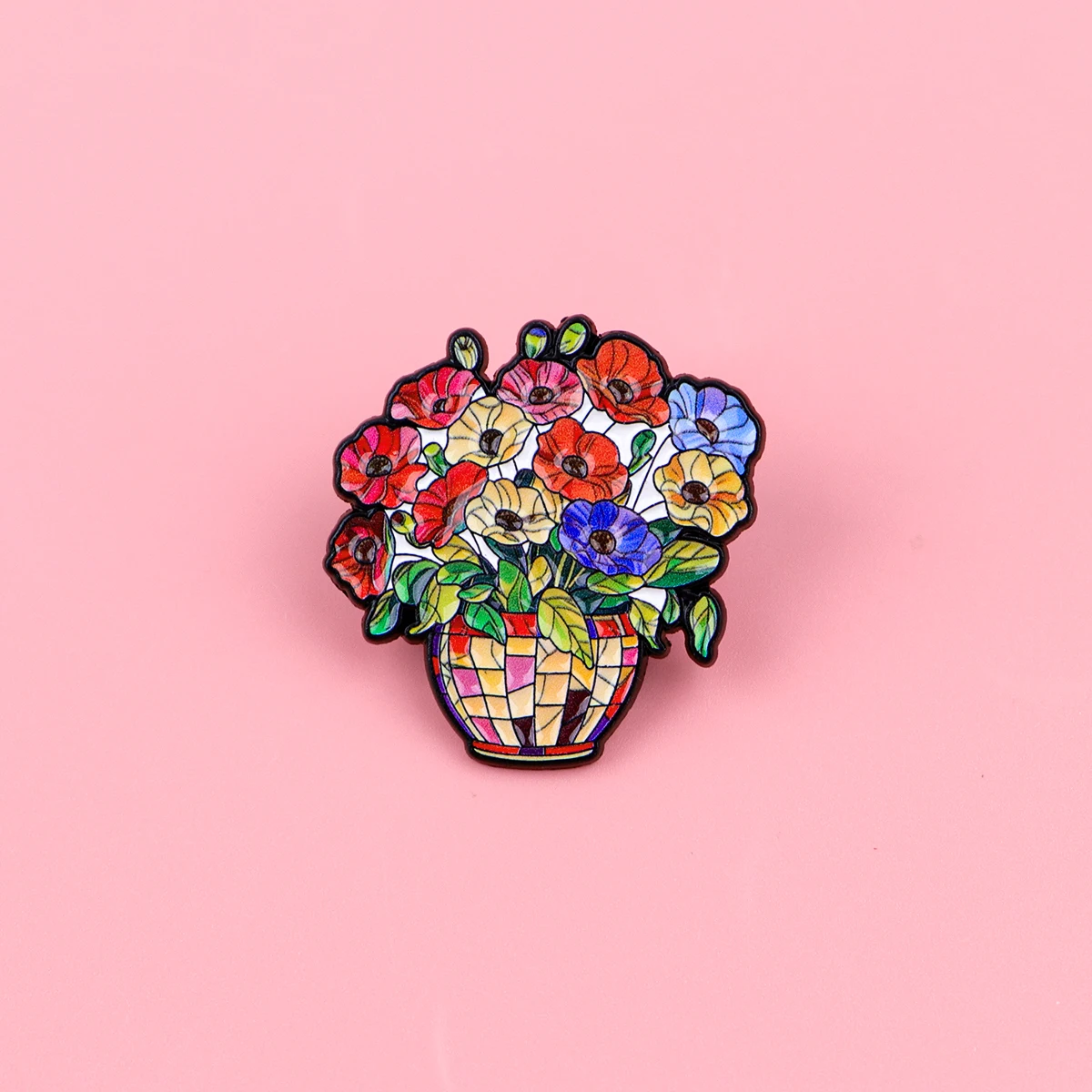 CREATE MORE WORRY LESS Enamel Pins Painter Quotes Brooch Lapel Pin Badge on Backpack Clothing Accessories Fashion Jewelry Gifts