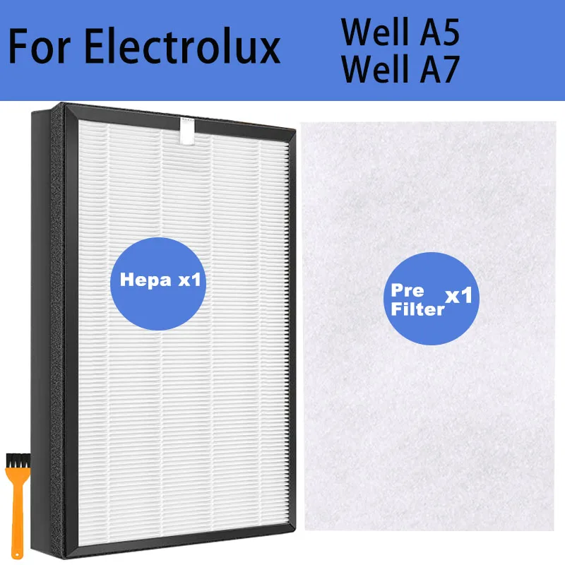 HEPA-Filterersatz für Luftreiniger Electrolux Well A5 und Well A7 Modell Luftreiniger
