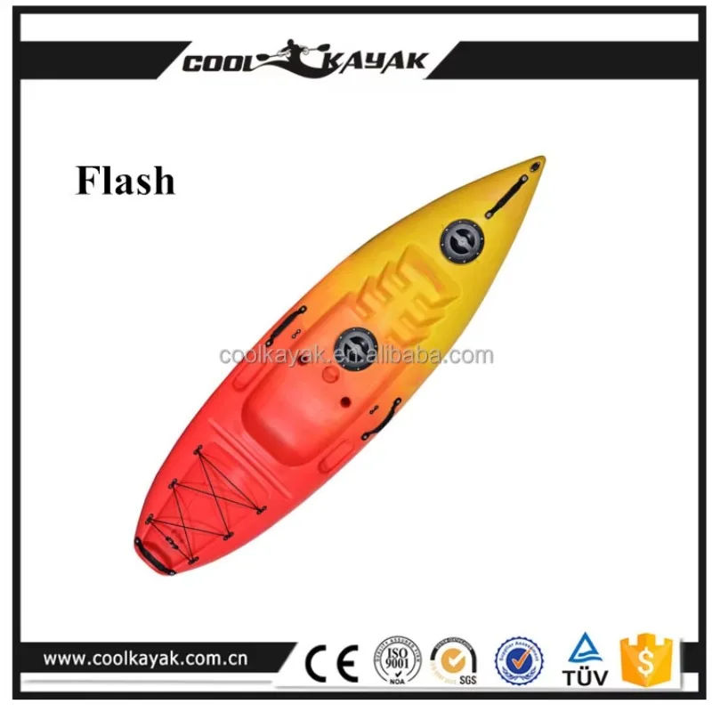 Hard‑Shell Single Sit‑on‑Top Small Kayak Equipped With Paddle For Lake River Paddling