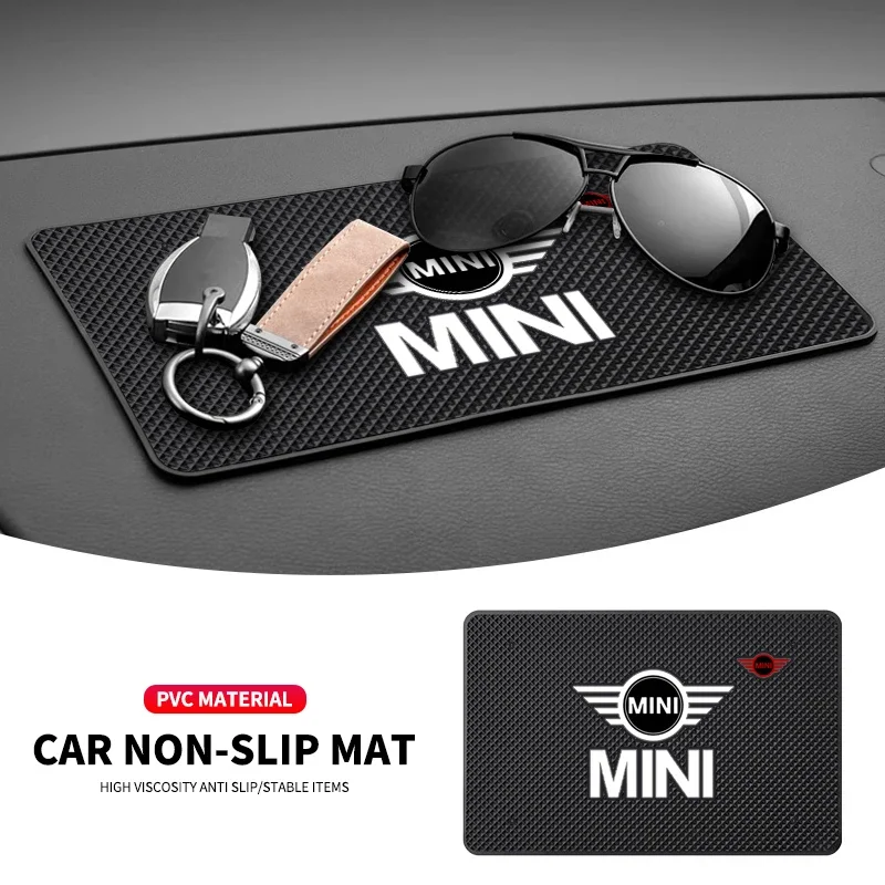Alfombrillas antideslizantes para salpicadero de coche, almohadilla de silicona para teléfono, para Mini John Cooper R56 F56 Countryman R60 F60 Clubman F54 R55 Coopers, 1 unidad