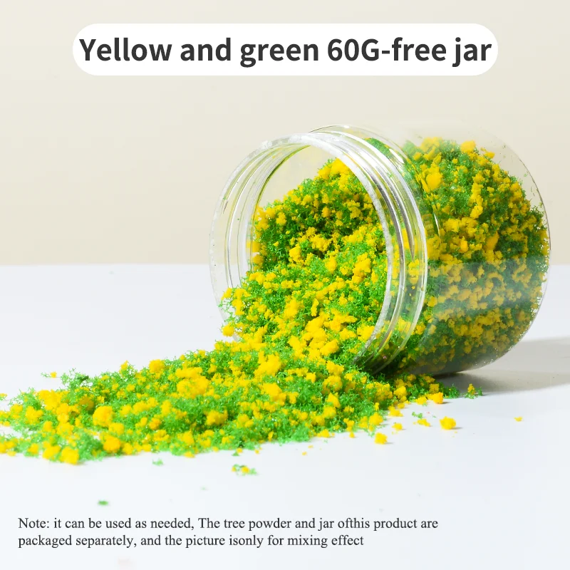 DIY Micro Landscape Model Decoration Material - Bottled Tree Powder/Grass Powder/Leaves Powder for Architectural Model Making