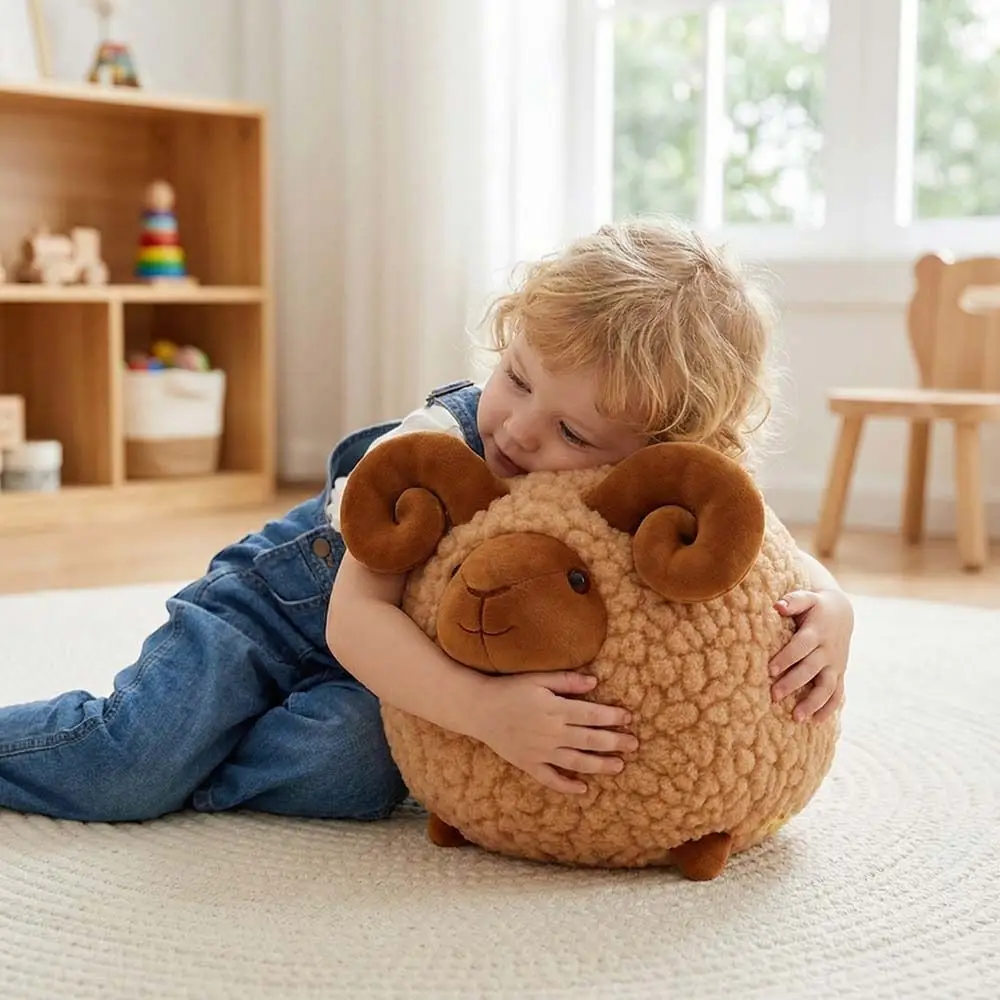 

Cute Simulation Chubby Fat Sheep Cartoon PP Cotton Sheep Soft 30cm Animal Pillow Boys Girls