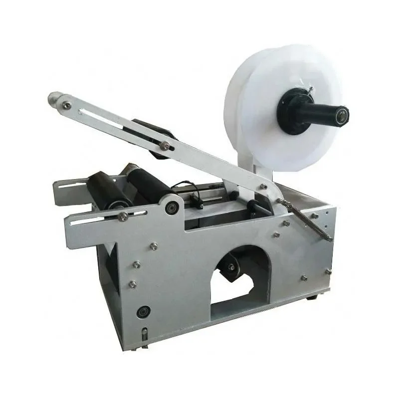 Manual labeling machine for pen/oil viol/cosmetic small taper bottle