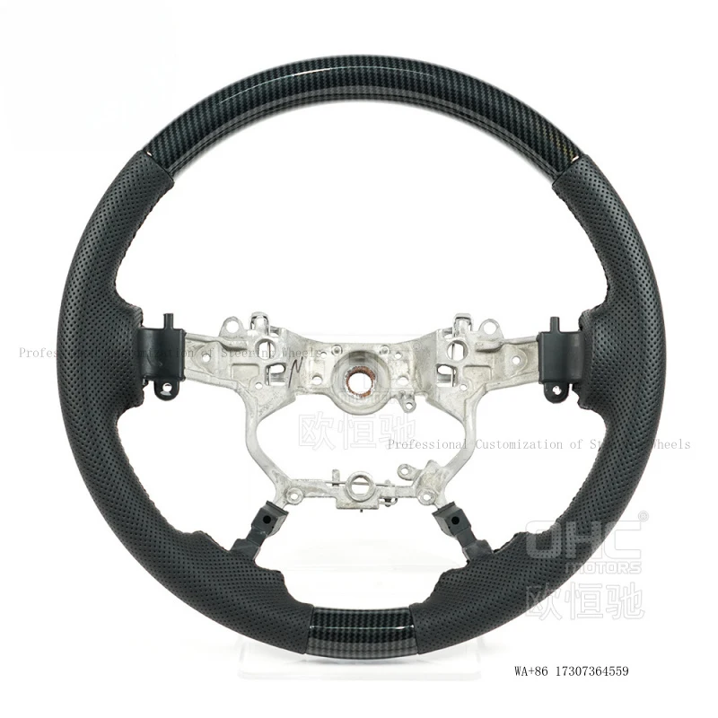 Suitable for 16-21 Toyota Land Cruiser LC200 modification and upgrade to a wood grain car steering wheel