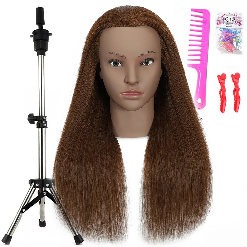 100-real-human-hair-mannequin-head-22”-cosmetology-doll-head-to-practice-hairstyles-manikin-head-and-individual-tripod-stand