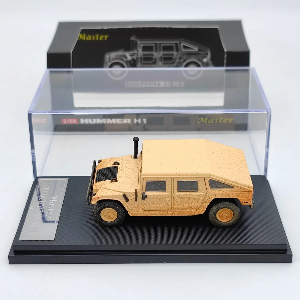 Master 1:64 H1 Pickup Truck Military Diecast Toys Car Models Gifts Collection Muddy