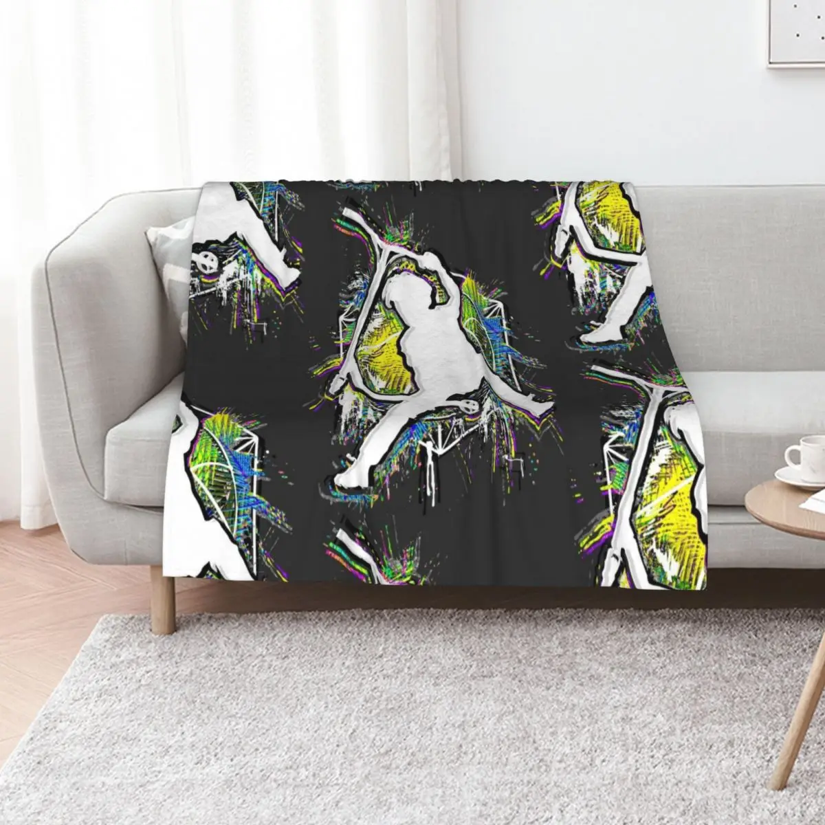 Colorful Scooter - Stuntscooter - Kick Stunt Scooter V2 Throw Blanket Vintage Beach Flannel Fabric Designers Blankets