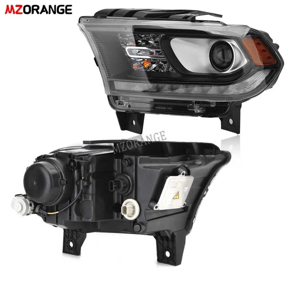 Front Car Headlights for Dodge Durango 2014-2021 Headlamp HID LED Daytime Running Light Width Lights Turn Yellow Turn Signal