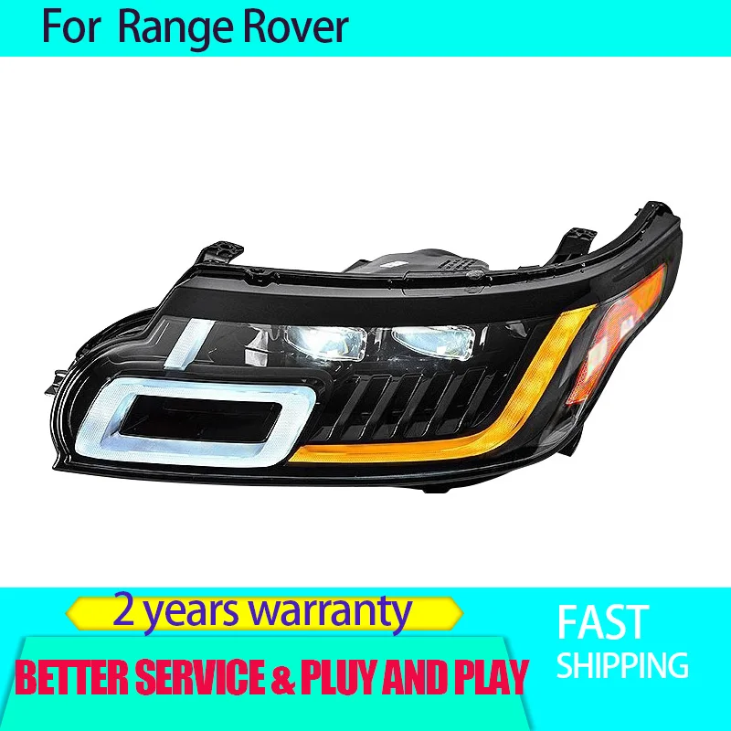 For 2014-2017 Land Range Rover Sport headlight assembly modified LED lens daytime running lights flowing turn signal lights