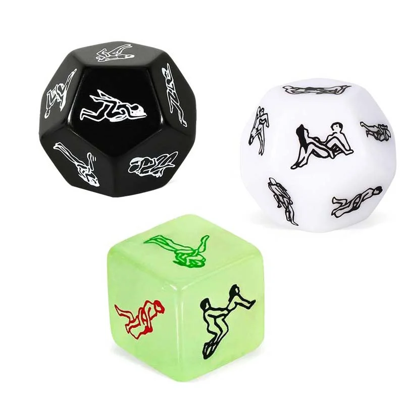 

12 Sides Exotic Sex Dice Sex Games for Couple Lovers Humour Flirting Luminous Novelty Party Games Adult 18 Sexy Shop Accessoires