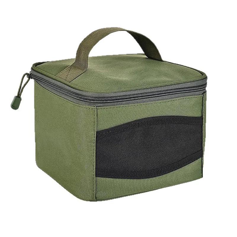 

Universal Fishing Accessories Reel Bag Green Durable Storage Oxford fabric Portable Tackle Pouch Handbag for500-10000 Series1PCS