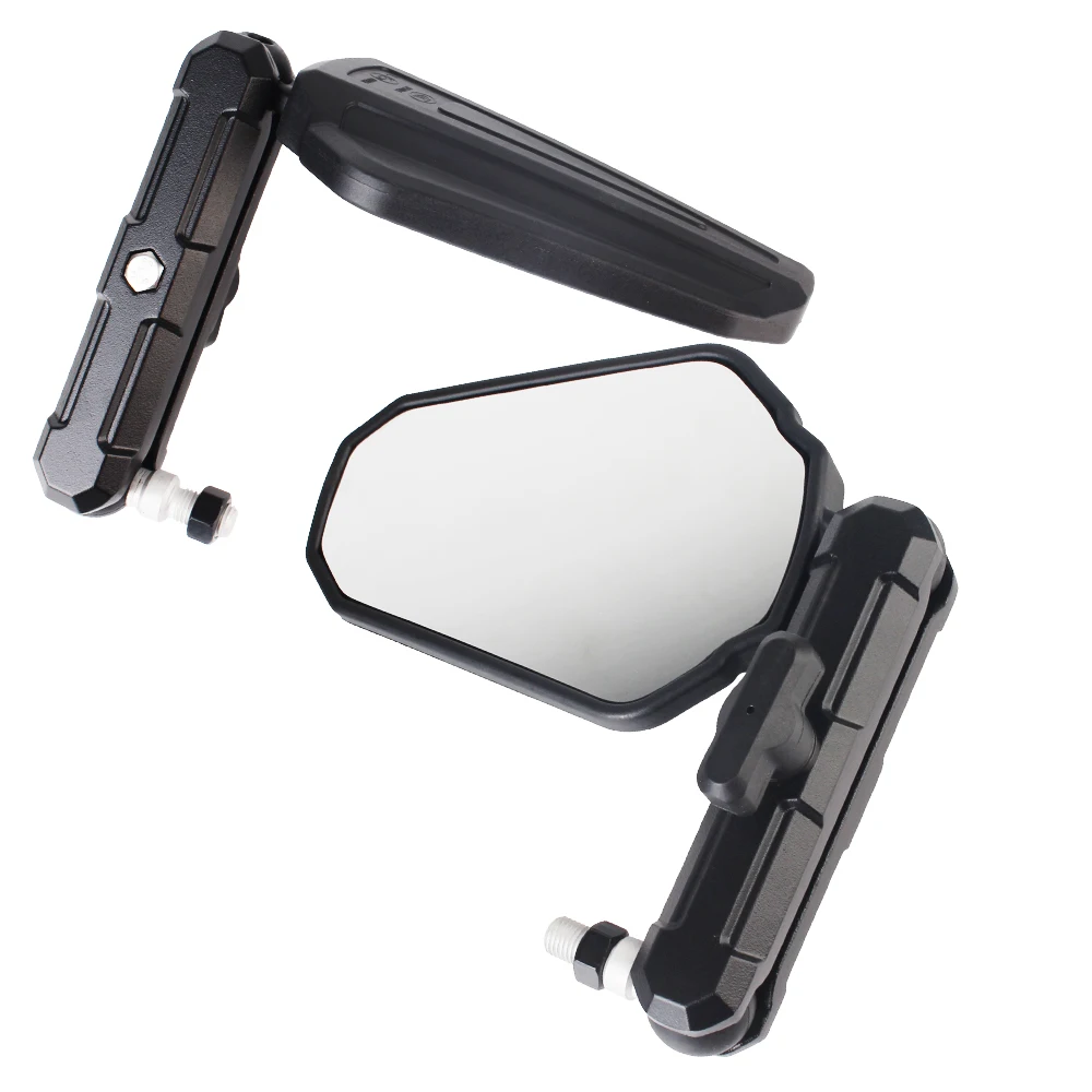

Wide View Side Mirrors Off Road Adventure Folding Motorcycle Rearview Mirrors Foldable Universal