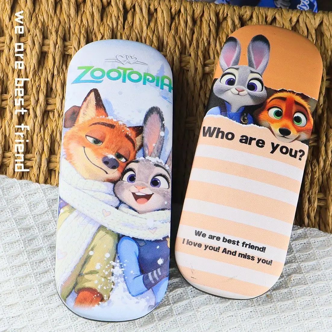 جديد ل Zootopia 2 نظارات حالة الكرتون Kawaii للصدمات ومقاومة الضغط للجنسين نظارات حقيبة للتخزين هدية الكريسماس