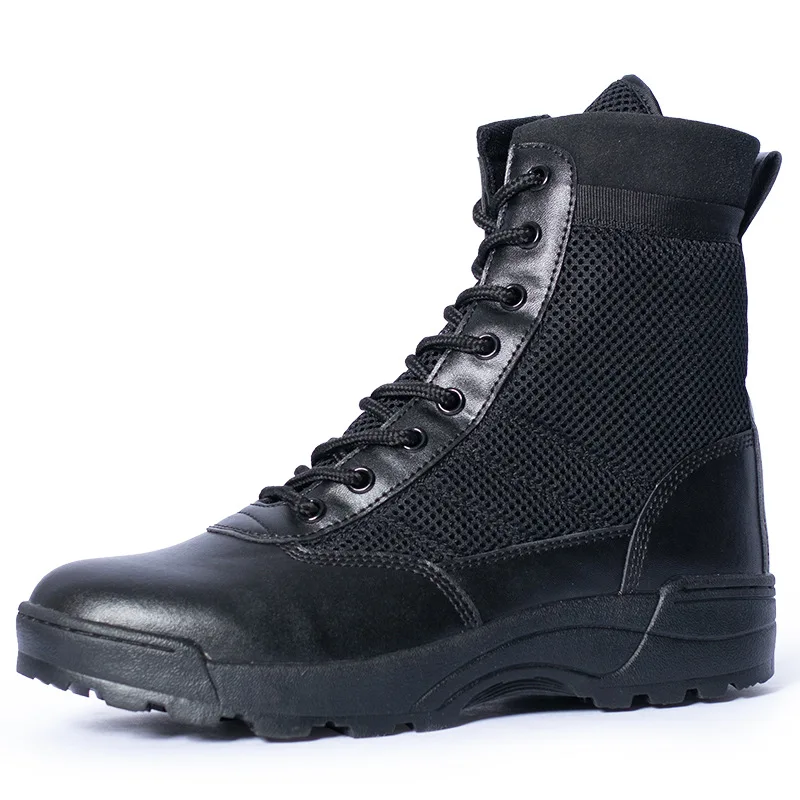 High-Performance Tactical Boots for Men Black Waterproof Outdoor Hiking Boots Anti-Slip Boots