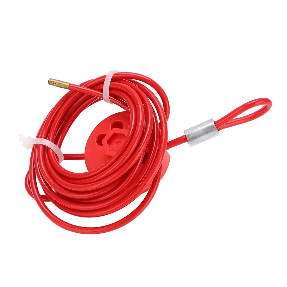 2m Adjustable Cable Lockout Stainless Steel Lockable Handle Lockout Tagout Tool for Cable and Valve Safety Protection