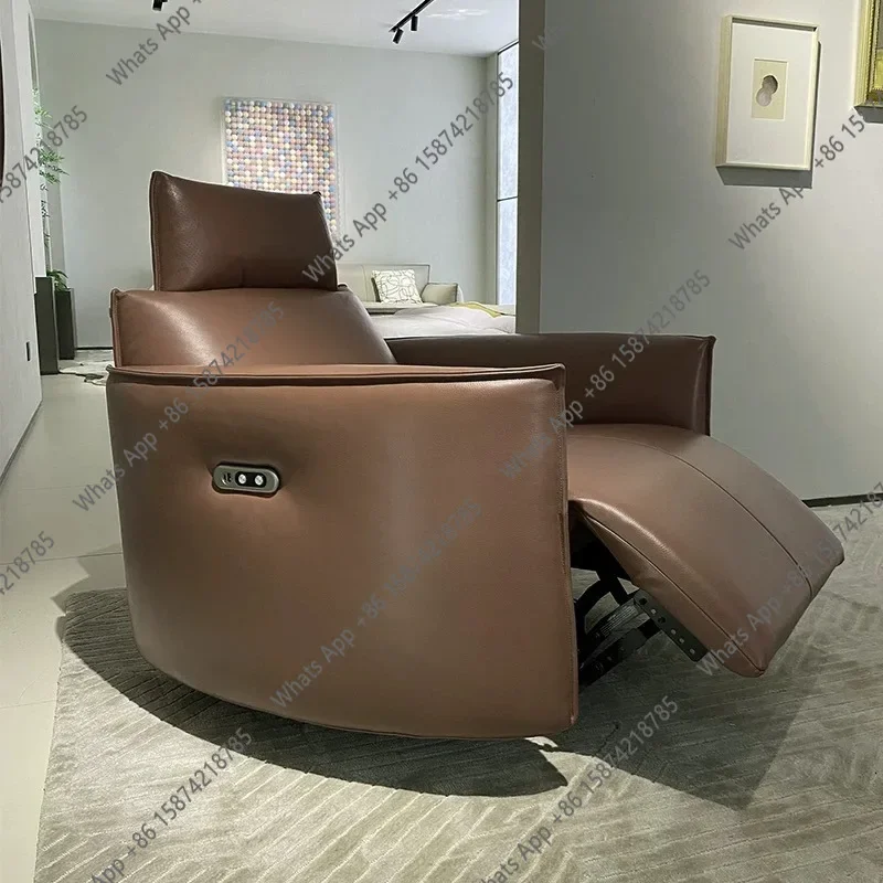 G 40 Italian Minimalist Single Sofa Rotating Electric Function Recliner Modern Living Room Single Chair Designer