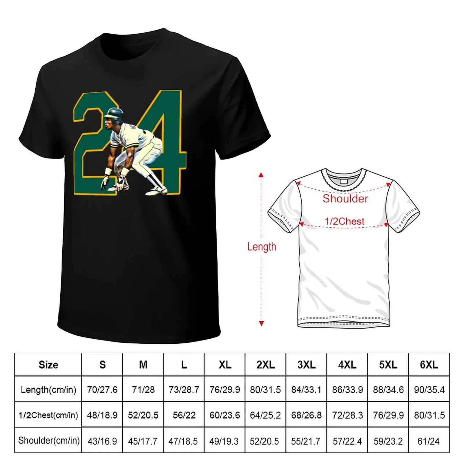 RH24 Rickey With The Steal/Perfect Design For Men and Women T-Shirt Large Size Loose Casual Tee