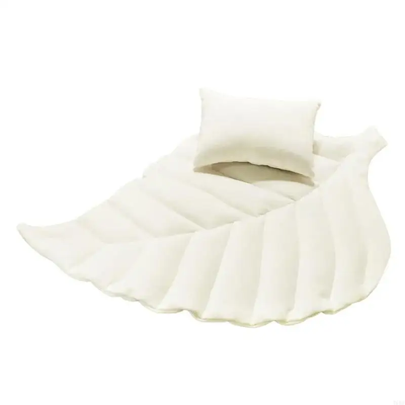 

76HF Cosy Newborns Posing Pillow Leaf Photo Props for baby Record Beautiful Beginnings with Safe and Realistic Design