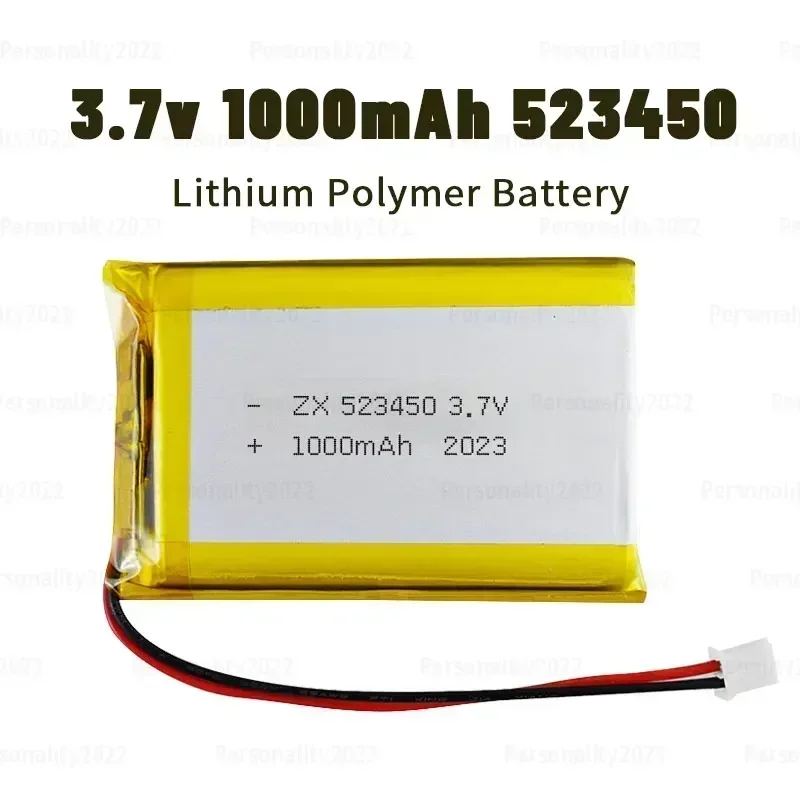 

523450 Li-Polymer Batteries 3.7V Lithium Rechargeable Battery 1000mAh for Bluetooth Headset Mouse Mobile Phone Navigator Tablet