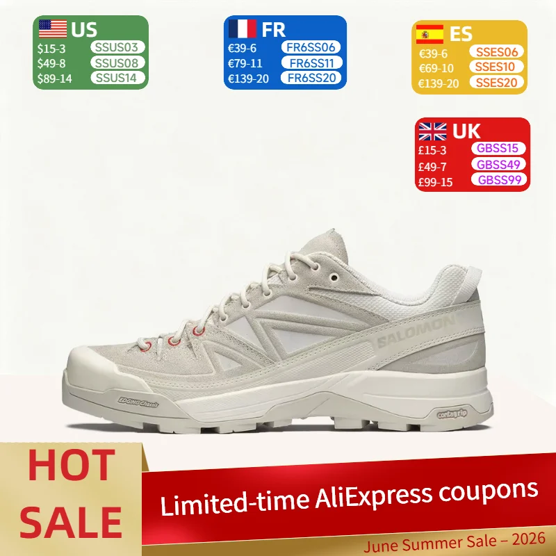 

Salomon X-ALP LTR Durable,Cushioned,Lightweight,Supportive, Minimalist, Versatile Low-Cut Hiking Shoes (Unisex) off-white 478480