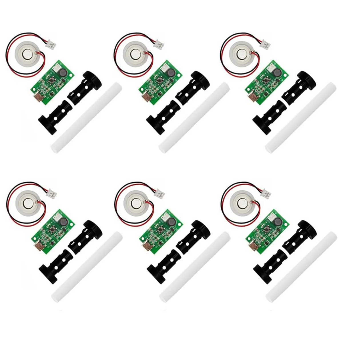 6Pack DC 5V USB Humidifieration Atomization Disc Mirco Interface Atomization Drive Circuit Board for DIY Home