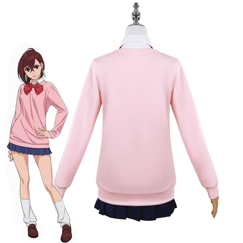 

Ayase Cosplay Costume Anime Dress Skirt School Uniform Earrings Choker Halloween Party for Girls Women