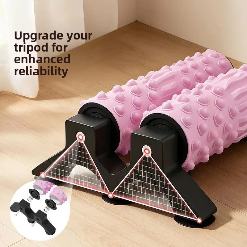 Foam Axis Double‑Support Muscle Relaxation Yoga Column Massage Roller Back Leg Trainer Body Building Home Indoor Workout