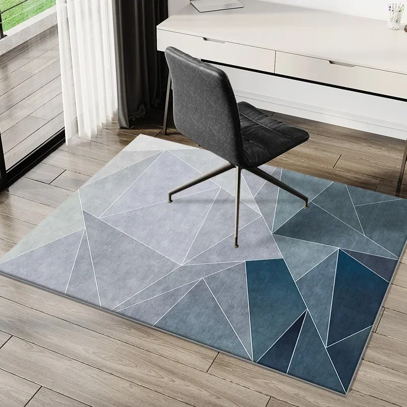 VIKAMA Simple E-Sports Chair Floor Mat Study Desk Computer Swivel Chair Carpet Bedroom Soiled Foot Mat Carpet Home DecorationRug